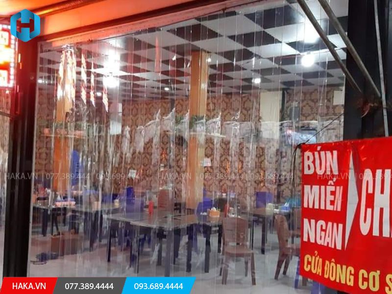 Rèm nhựa ngăn lạnh điều hoà